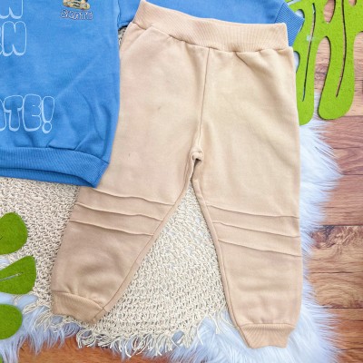 Conj. Casaco Lion Born to Skate e Calça de Moletom - Azul Jeans